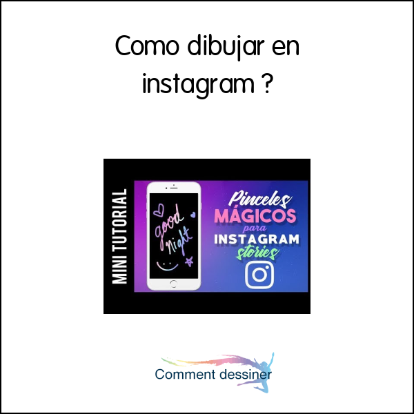 Como dibujar en instagram